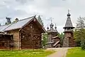 An open-air wooden architecture museum in Malye Korely