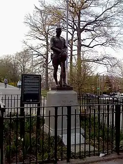 Statue at Doughboy Park in Woodside, Queens