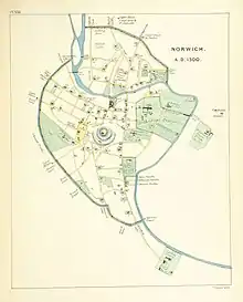 map of Norwich