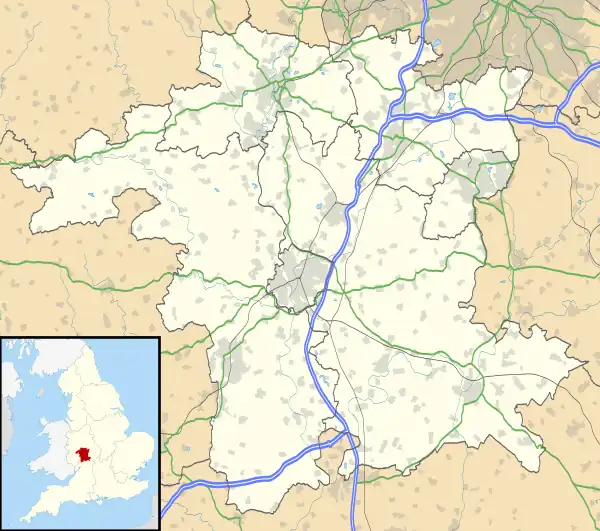 Strensham is located in Worcestershire