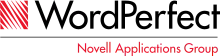 Logo of WordPerfect, Novell Applications Group