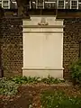 Second World War memorial to the 7th London Artillery in the churchyard of All Saints Church, Fulham, in 2012