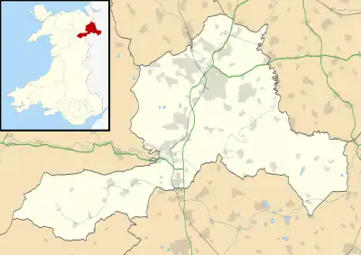 Tŷ Mawr is located in Wrexham