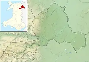 Location of the lake in Wales.