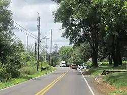 Approaching center of Wrightstown from the east