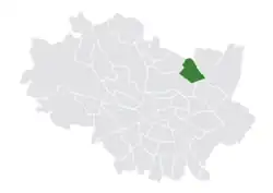 Location of Sołtysowice within Wrocław