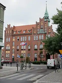 Town Hall in Września, seat of the gmina office