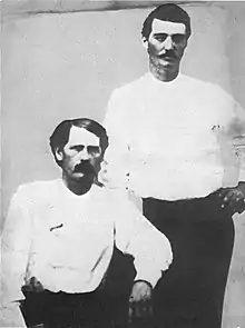 Deputies Bat Masterson and Wyatt Earp in Dodge City, 1876