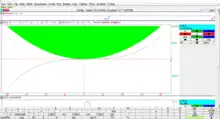 Xcas 1.5 running on windows 10, ploting function and calculating the derivative of the cubed function.