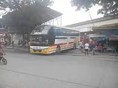 A Yellow Bus Line Zhongtong LCK6128H bus in Davao City Overland Transport Terminal, bound to General Santos