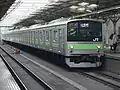 A Yamanote Line 205 series train in February 2003