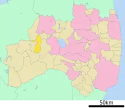 Location of Yanaizu in Fukushima Prefecture