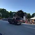 A fire truck in the 2018 parade