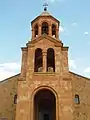 The belfry at the entrance