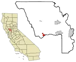 Location in Yolo County and the U.S. state of California