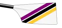 Image showing the rowing club's blade colours