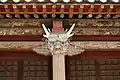 Top of the column (dougong) in the building protecting the caves of Yungang Grottoes