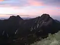 Mountain with sunset