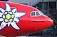 Aircraft livery of Edelweiss Air.