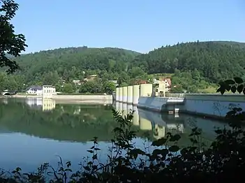 View of the artificial lake