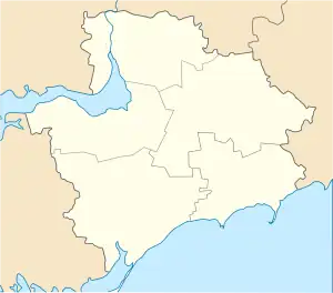 Dorozhnianka is located in Zaporizhzhia Oblast