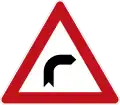 Sign 103-20Curve (right)