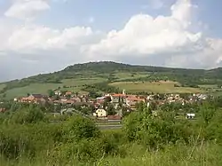 View from the south with Kaňkov Hill