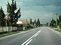 The street in Voľa during daytime (May 2019)