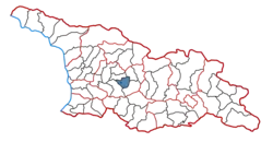 Location of the municipality within Georgia