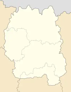 Novoozerianka is located in Zhytomyr Oblast