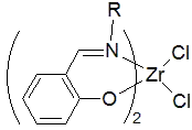 Early examples of postmetallocene catalysts included Schiff base ligands.