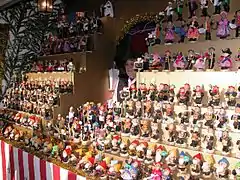 Zwetschgenmännla and zwetschgenweibla fruit dolls at the Nuremberg Christkindlesmarkt