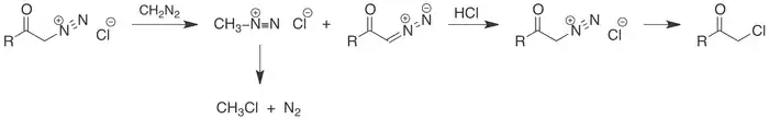 The Nierenstein reaction mechanism