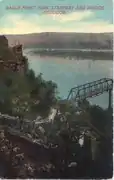 Postcard of Eagle Point Park Stairway and Bridge, Circa 1912