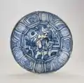 17th century ceramic faience plate