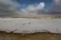 Panoramic view of the salt flats of Walvis Bay