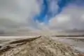 Panoramic view of the salt flats of Walvis Bay