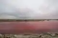 Panoramic view of the salt flats of Walvis Bay