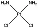 Chemical structure of Cisplatin