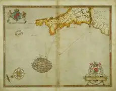 The Spanish fleet off the coast of Cornwall on 29 July 1588