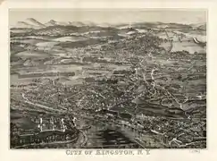 City of Kingston, New York printed by a Philadelphia firm Burleigh signature bottom right