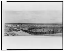 Photo of Beardsley’s Sheep pens in 1908.