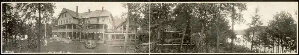 Lake View Lodge, the first luxury hotel, built 1898 (1911 photo)