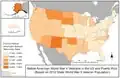 Percentage of Native American and Alaskan Native World War II veterans as of the 2010 US Census