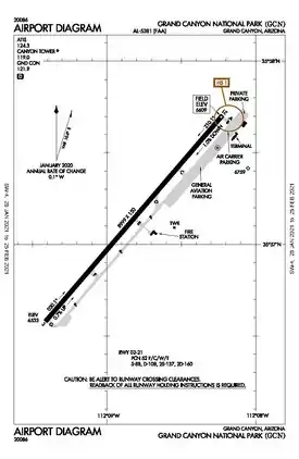 FAA airport diagram as of January 2021