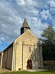 The church in Saint-Christophe-le-Chaudry