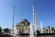 Akhmad Kadyrov Mosque in Grozny is the largest mosque in Russia, and one of the largest in Europe.