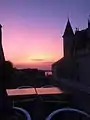 Pink sunset on the Loire.