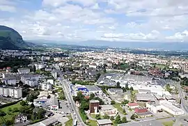 An aerial view of Annemasse