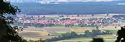 Großlangheim seen from Schwanberg